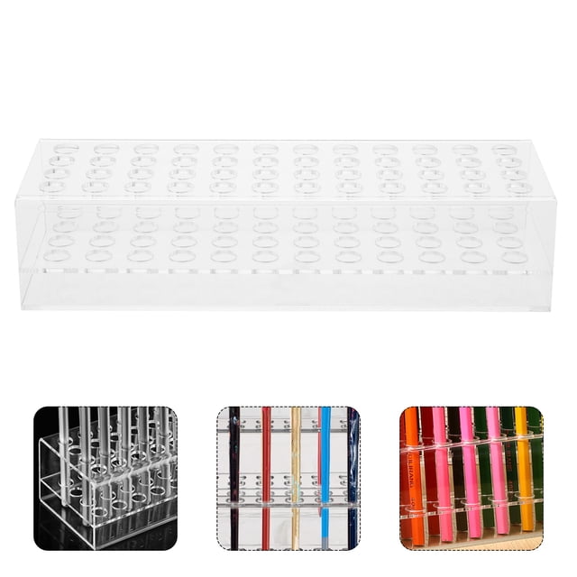unbranded Soporte Transparente Para Bolígrafos Con Múltiples Compartimentos Para Escritorio Y Organizador De Pinceles