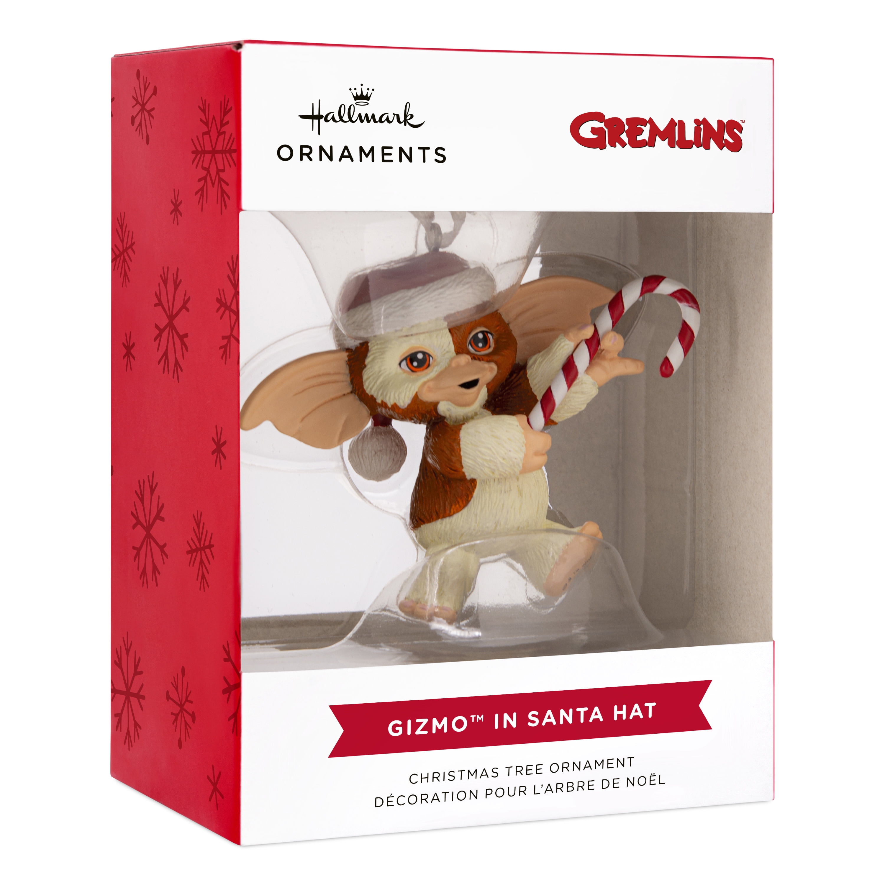 Hallmark Gremlins Gizmo in Santa Hat Christmas Ornament, 1 Count, 1 Count