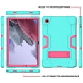 thumbnail image 6 of Allytech Galaxy Tab A8 10.5" Case SM-X200 X205 X207, Heavy Duty Protection Hybrid Rugged Shockproof Kickstand Kids Childreen Proof Cover for Sasmung Galaxy Tab A8 10.5-Inch X200 - Mint+Rose, 6 of 7