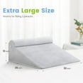 thumbnail image 2 of Wedge Pillow - Extra Large Orthopedic Bed Wedge Pillow Set, Memory Foam Sitting Wedge Pillow for Adults, Wedge Pillow for Sleeping, GRED and Acid Reflux (12''Hx35''Lx32''W), 2 of 6