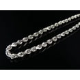 10K White Gold Hollow Rope Chain 3MM 1828 Inches20"