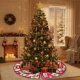 thumbnail image 5 of Christmas Decoration Christmas Tree Skirt Classic Elementals Large Christmas Decor Mat Christmas Tree Bottom Decoration for Holiday Party Indoor Outdoor Decor Christmas Gift 23.62x23.62 inch, 5 of 8