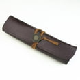 thumbnail image 4 of 1PC Leather Knife Roll Storage Bag Seal carving knife Case Roll Pouch Brown US, 4 of 11