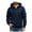 Navy #031, variant on Mens Waffle Hoodie Workout Casual Lightweight Long Sleeve Fall Work Drawstring Big and Tall Winter Hoodie Black XL