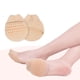 thumbnail image 2 of 2 pares de calcetines invisibles sin costuras con puntera acolchada y suela de silicona antideslizante para mujer (color piel negra), 2 of 8