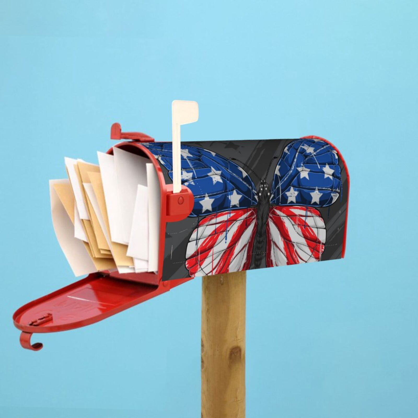Kdxio Magnetic Mailbox Cover 25.5x21 in Mailbox Cover Outdoor Decoration Holiday Mailbox Covers for Home Garden Yard-25.5x21 in