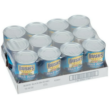 (Price/Case)Bush's Best 001881 Bush's Black Beans 12-15 (Best Seasoning For Black Beans)