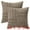 Khaki, variant on Unique Bargains Pack of 2 Corduroy Decorative Throw Pillow Covers Grey 18" x 18"