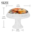thumbnail image 4 of 4 Pcs Round White Knobs for Kitchen Cabinet Cupboard Dresser Bookcase Thanksgiving Pumpkin Drawer Pulls Handles Home Decor, 4 of 8