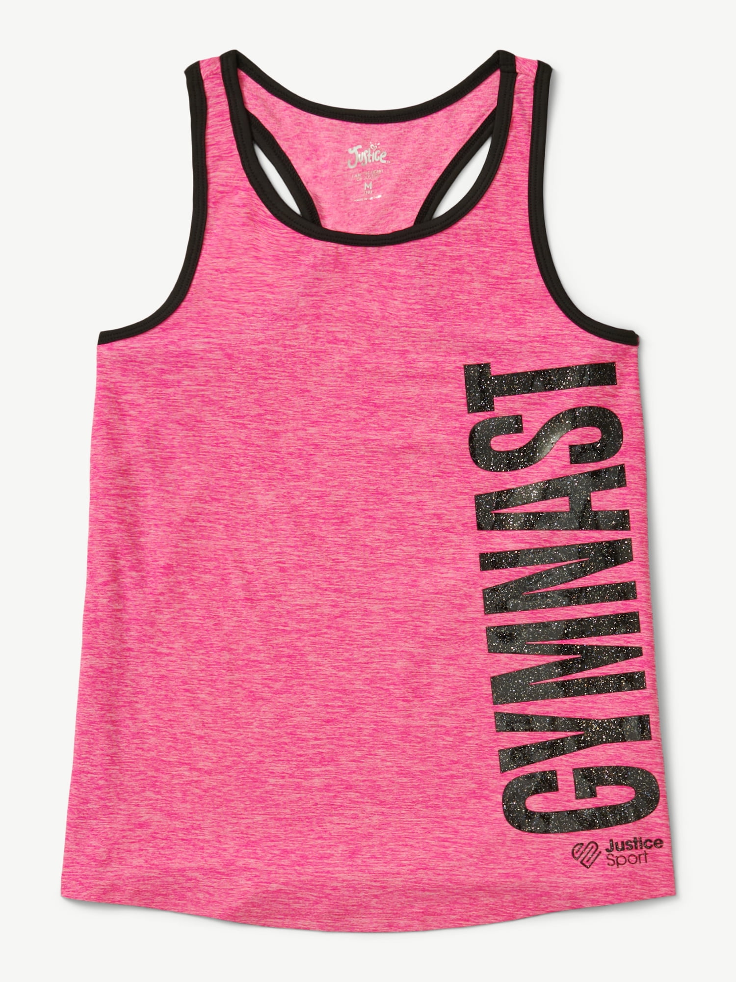 Justice Girls Active Tank, Short, and Legging, 3-Piece Outfit Set, Sizes XS-XLP