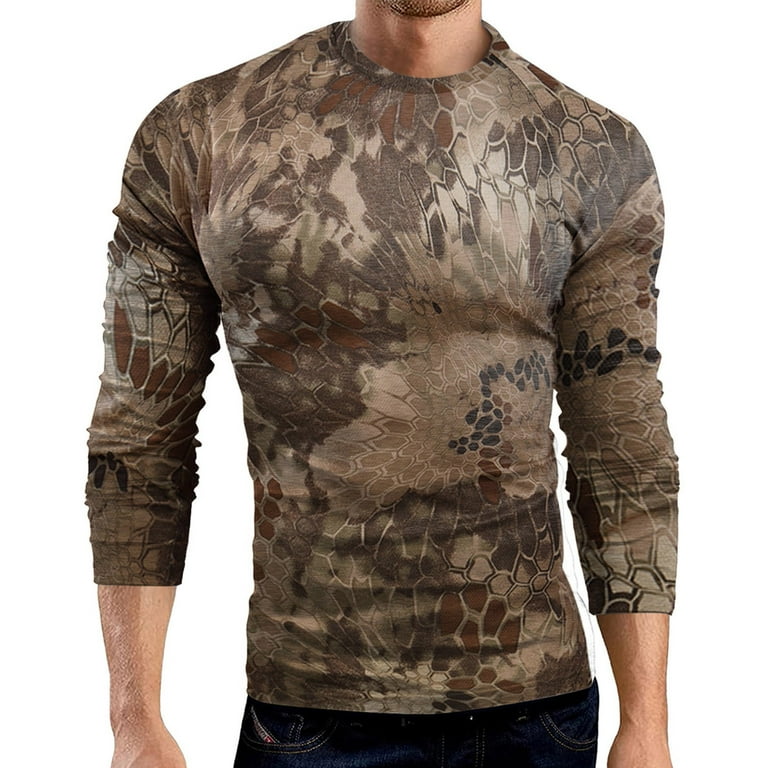 Men's Tee Shirt Blue Camo Dry Fit Bodybuilding T-Shirt S-6xl