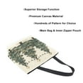 thumbnail image 3 of FORMRS Womens Canvas Tote Bag with Zipper Inner Pocket Shoulder Handbag, Christmas Stars, 3 of 7