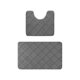 thumbnail image 2 of Juego de alfombras para inodoro con base antideslizante de látex en forma de U – Alfombra absorbente de secado rápido para baño, ducha, bañera y lavabo – Alfombra de baño lavable, 2 of 6
