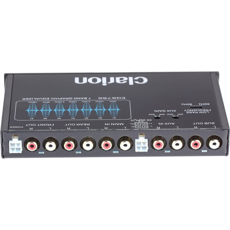 Clarion, Car Equalizer Crossover, 1/2-DIN, 7-Band Graphic EQ