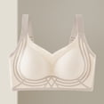 thumbnail image 2 of Jinhomg Wireless Soft Support Beauty Back Everyday Bras for Women Pull On Closure Solid Color for Daily Wear Lounge Sleep Seamless Comfort Support White M, 2 of 9