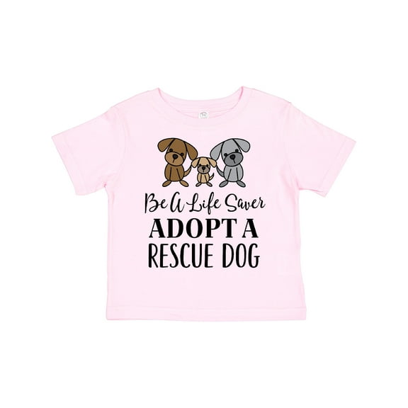 Inktastic Adopt A Rescue Dog Pet Gift Boys or Girls Toddler T-Shirt