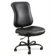 thumbnail image 2 of Safco Optimus Leather 400lb Big and Tall Chair in Black, 2 of 3