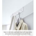 thumbnail image 6 of Yamazaki Home  Over-the-Door Hanger, Steel, Up To 1.375" Door, Wide, Holds 11 lbs - L 2.76 x W 11.81 x H  2.36 inches White, 6 of 7