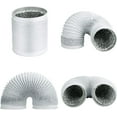 thumbnail image 5 of Advanced Air Ducting for HVAC Ventilation, Flexible Dryer Vent Hose, Heat Resistant and Fire Resistant, Suitable for Air Inlets/Outlets of Air Conditioners, Kitchens, Clothes, 5 of 5