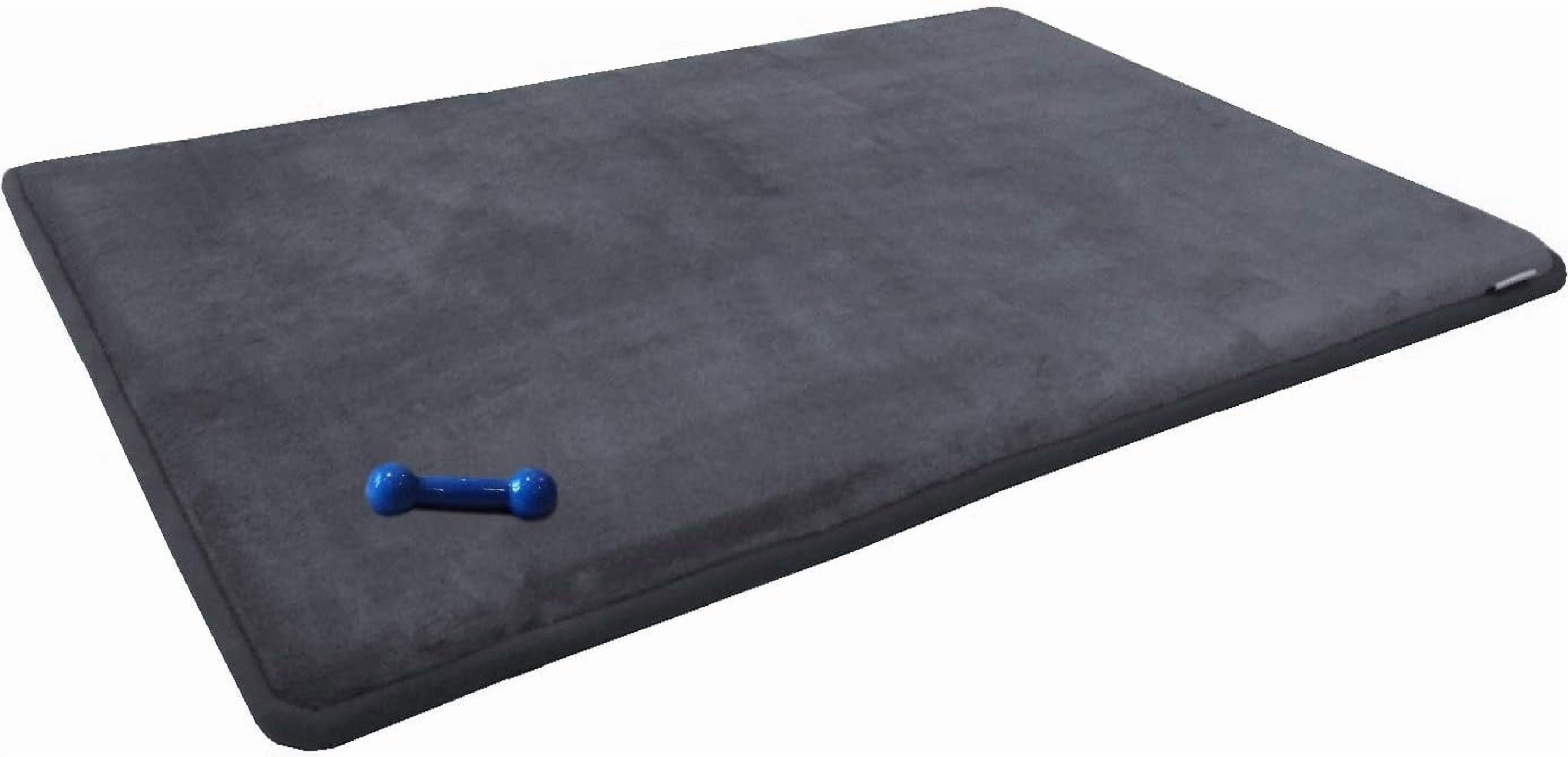 Dogbed4less Large Memory Foam Pet Bed with Waterproof Durable Cover and Anti-Slip Bottom, Gray Color, Comfortable Supportive Design, 1 Count
