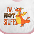 thumbnail image 4 of Inktastic I'm Hot Stuff- Cute Dragon Boys or Girls Baby Bib, 4 of 4