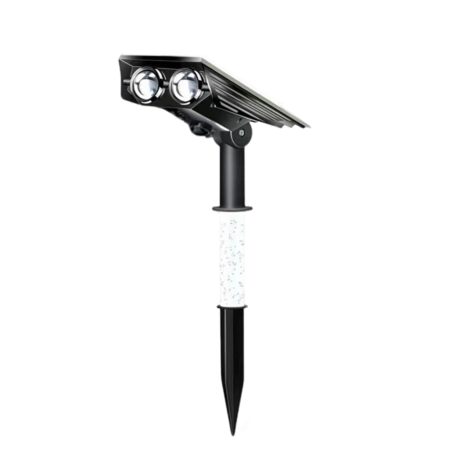 Solar Powered Spotlight - 2000LM High Brightness Outdoor Flood Light with Adjustable Angle, IP65 Waterproof Garden Spotlight for Trees, Yard, Pathway, Landscape Lighting (Ground Spike Included)