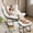Black plastic spray + white staple cloth, variant on Outdoor Oversized Papasan Rocking Chair with Ottoman, All-Weather Wicker Egg Lounge Chair with Sturdy Metal Frame, Premium Comfort & Superior Drability for Patio, Balcony, Porch & Bedroom