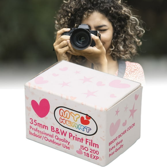 35mm Black And White Print Film, ISO 200 HD Camera Black And White Negative Film, Color Negative Film For Shots That Fast Shutter Speeds, Or Flash Phot