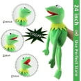 thumbnail image 3 of Marionnette à Main Kermit la Grenouille, Peluche Grenouille, le Spectacle Muppet, Poupée en Peluche Douce pour Jeu de Rôle - Vert, 24 Pouces, 3 of 4