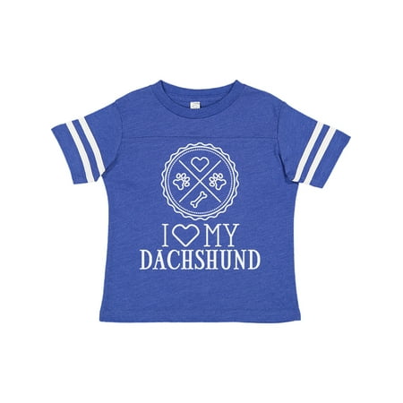 

Inktastic I Love My Dachshund Dog Gift Toddler Toddler Girl T-Shirt