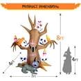 thumbnail image 3 of DeeKom 8' Halloween Inflatable Dead Tree Decorations, Blow up Spooky Tree Decor Build-in LEDs, 3 of 7