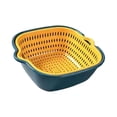 thumbnail image 3 of DOLITY Double Layer Washing Basket Food Strainer Multifunctional Household Sturdy Fruit XS, 3 of 9