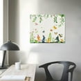 thumbnail image 4 of HENGT Easter Rabbit Canvas Wall Art - Cute Gnomes Easter Eggs Spring Tulip Flower Plants Wall Decor Stretched &amp; Framed Artwork Paintings Ready to Hang for Living Room Bedroom Kitchen, 4 of 5