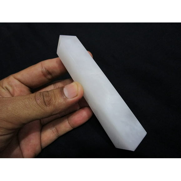 Jet Tour de Quartz Blanc Obélisque Énergie Divine Guérison Spirituelle Équilibrage des Chakras Livret Gratuit Jet International Thérapie Cristalline A+ l'Image Est Juste une Référence