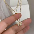 thumbnail image 4 of HAHDAXIA Collier Ras-du-Cou Papillon Couche Collier Papillon Collier Pendentif Papillon Doré pour Femmes, 4 of 7