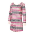 thumbnail image 2 of Richie House Women's Print Shirt Dress Pajama Sleepwear RHW2833-E-L, 2 of 7