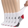 thumbnail image 4 of Athletic Socks for Men & Women 5 Pairs, Ankle Sports Socks, Breathable Mesh Running Socks, Moisture Wicking Workout Socks for Gym & Everyday Wear, Shoe Size 7-8.5, 4 of 5