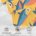 thumbnail image 5 of Yayeee 2 Pack Hand Towels for Bathroom 100% Cotton 16" x 28" Soft Absorbent Kitchen Towel, Yellow Sardines Pattern, 5 of 7