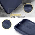 thumbnail image 4 of Dteck iPhone 11 Case, Ultra Slim Fit iPhone Case Liquid Silicone Gel Cover with Full Body Protection Anti-Scratch Shockproof Case Compatible with iPhone 11 6.1 inch, Navy Blue, 4 of 5
