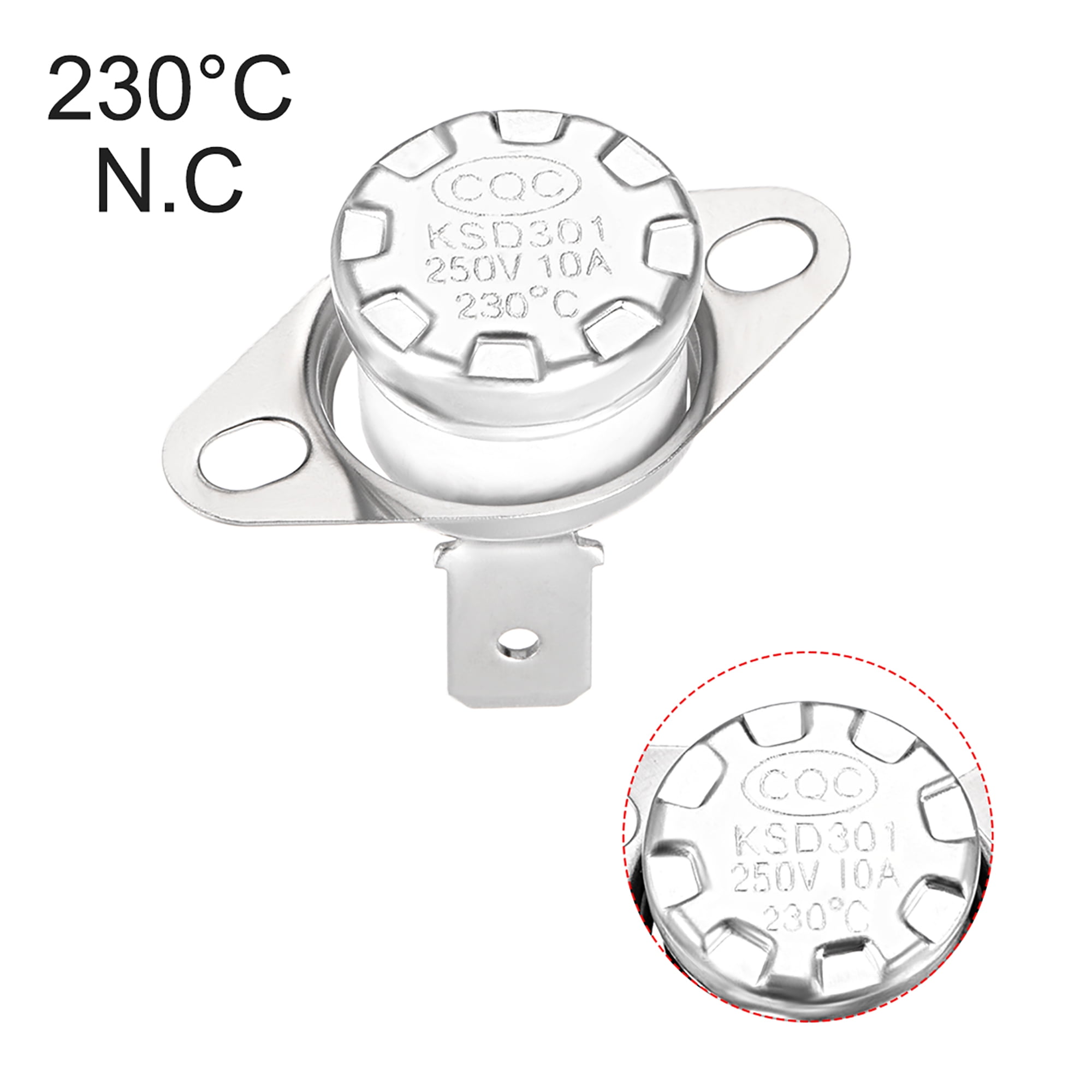 2x KSD301 Temperature Switch Control Sensor Thermal Thermostat NC 120℃ 250V 10A 