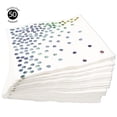 thumbnail image 3 of Koyal Wholesale Iridescent Holographic Silver Foil Polka Dot Lunch Napkins, Bulk 50-Pack Count, 3-Ply Disposable, 3 of 4