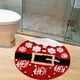 thumbnail image 4 of Tapetes de poliéster, adornos navideños, alfombras navideñas, tapete navideño con forma de copo de nieve, tapete navideño, decoración navideña para sala de estar, dormitorio, cocina, baño, decoracione, 4 of 8