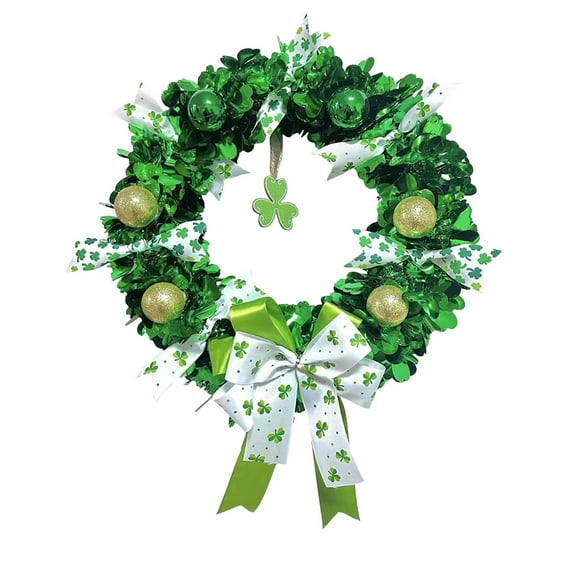 St. Patrick's Day Green Decoration Wreath Home Decoration Ornaments