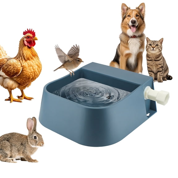 PETLESO 2L Automatic Dog Water Dispenser for Dogs/ Cats/ Chicken/ Birds, Blue