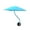 Blue, variant on Eoperou Magnetic Phone Umbrella - Adjustable Flexible Anti-Reflective Universal Outdoor Car Mobile Phone Sun Shade