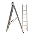 thumbnail image 2 of Escalera Convertible Tipo Tijera Extencion Plegable 3X7 Peldaños Color Gris, 2 of 5