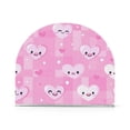 thumbnail image 2 of WOBOGO Pink Gingham Love Pattern Clear Acrylic Napkin Holder Kitchen Tissue Face Towel Cocktail Rack Bar Restaurant Dinner Paper Dispenser, 2 of 9