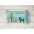 thumbnail image 2 of Carolines Treasures CK3440PW1216 Affenpinscher Christmas Tree Canvas Fabric Decorative Pillow, 12H x16W, multicolor, 2 of 4
