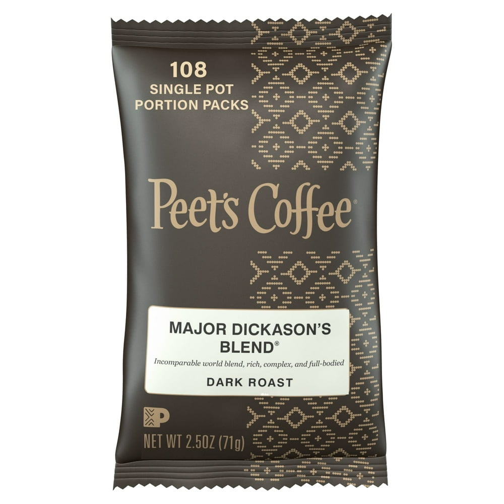 Peet's Coffee Major Dickason's Blend, Dark Roast Ground Coffee, 2.5 oz