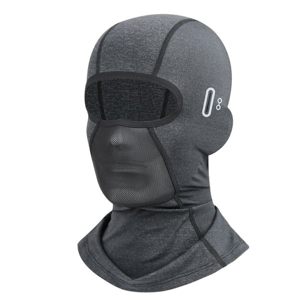 Gorro Fresco Con Protección Solar Para Bicicleta Gorras de ciclismo Mascarilla facial transpirable para ciclismo Pesca Senderismo (Gris oscuro L) Likrtyny Accesorios para bicicletas